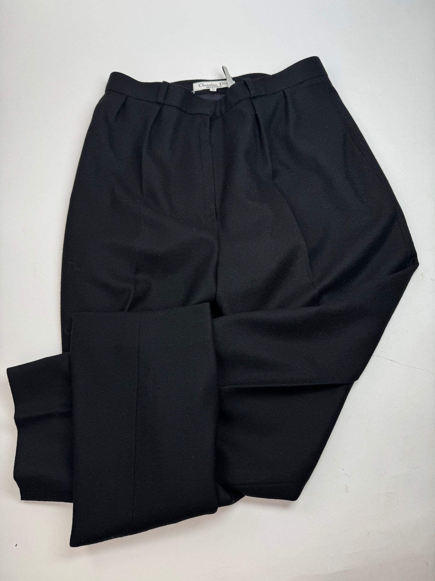 Vintage Dior Wool Pants Black