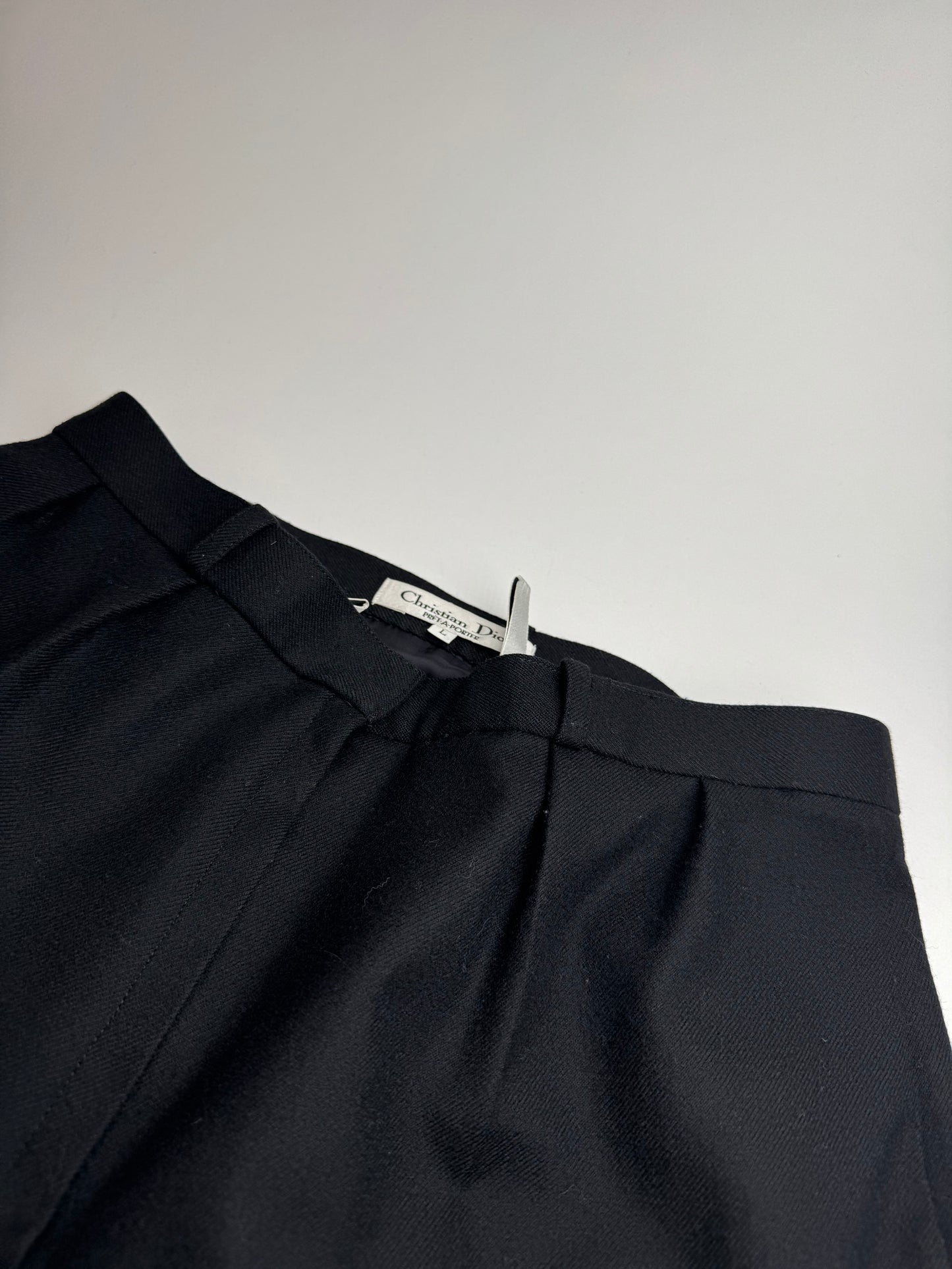Vintage Dior Wool Pants Black