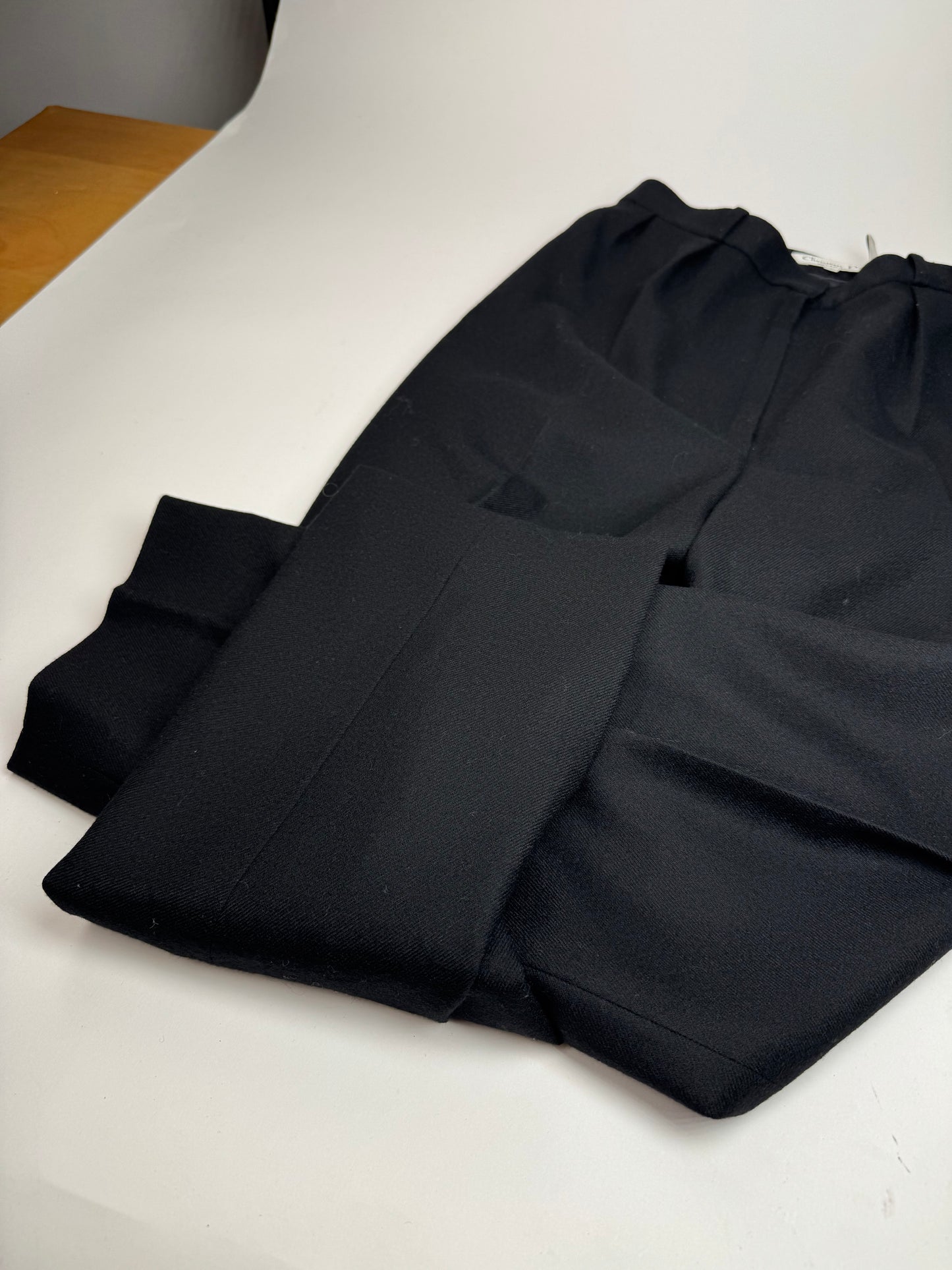 Vintage Dior Wool Pants Black