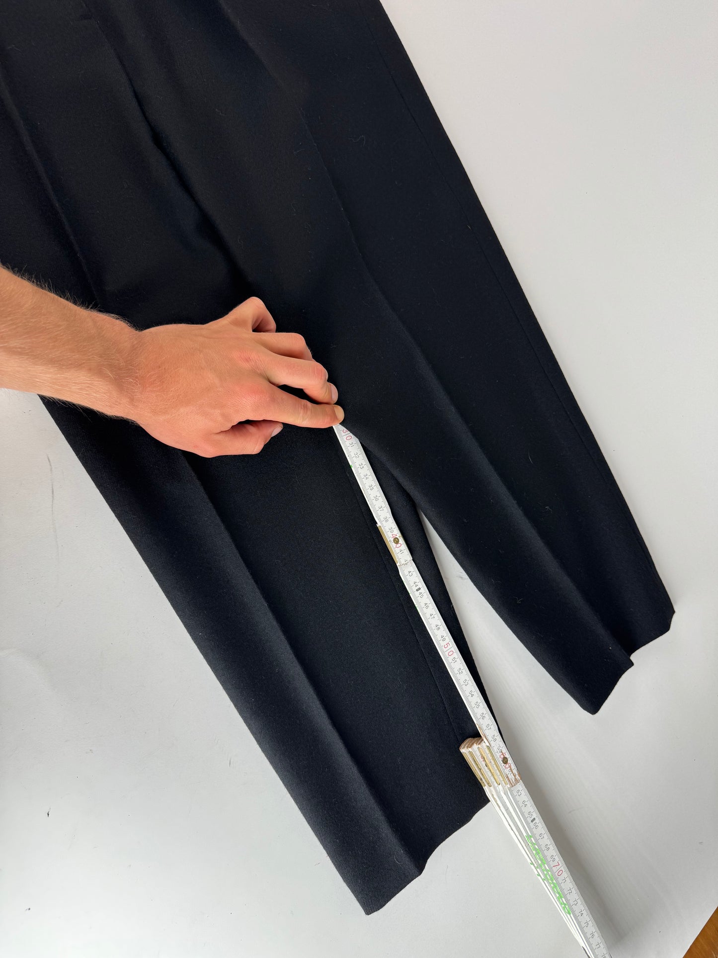 Vintage Dior Wool Pants Black