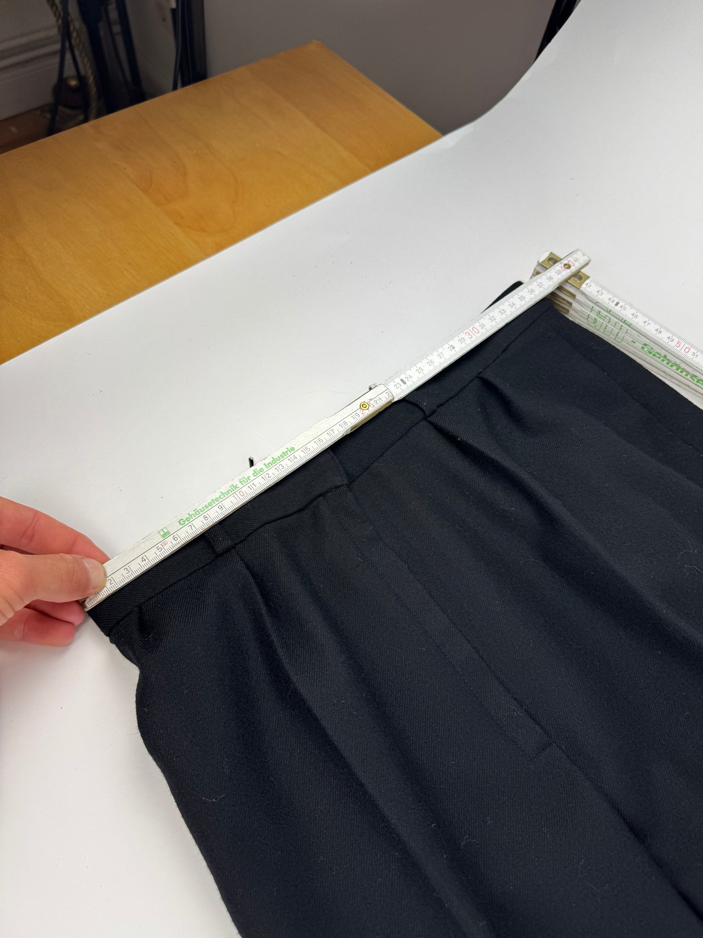 Vintage Dior Wool Pants Black