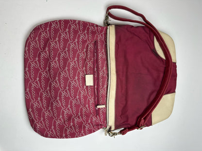 Vintage Gucci logo handbag purple white