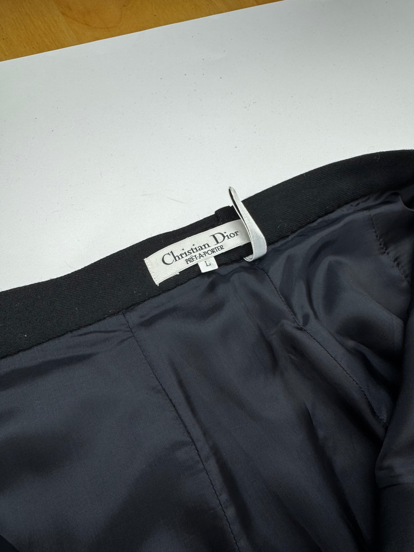 Vintage Dior Wool Pants Black