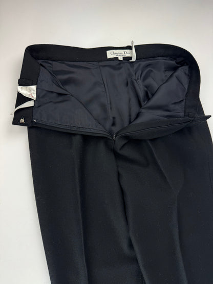 Vintage Dior Wool Pants Black