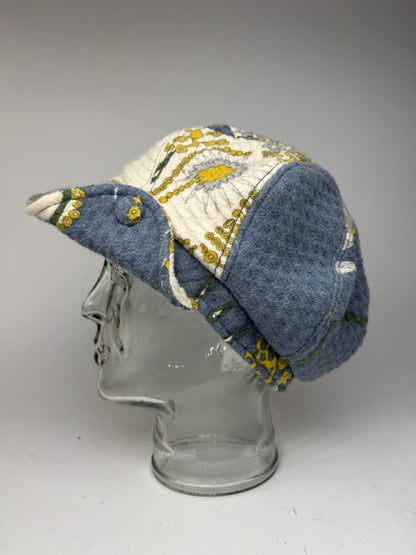 Vintage Emilio pucci Wool hat Blue white yellow