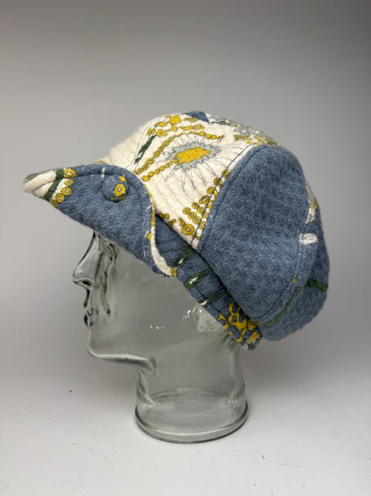 Vintage Emilio pucci Wool hat Blue white yellow