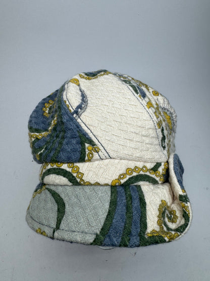 Vintage Emilio pucci Wool hat Blue white yellow