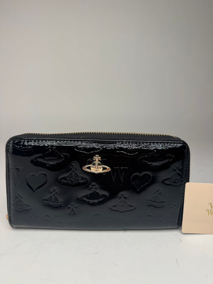 Vintage Vivienne Westwood Patent Leather monogram Wallet black