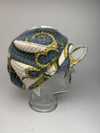 Vintage Emilio pucci Wool hat Blue white yellow