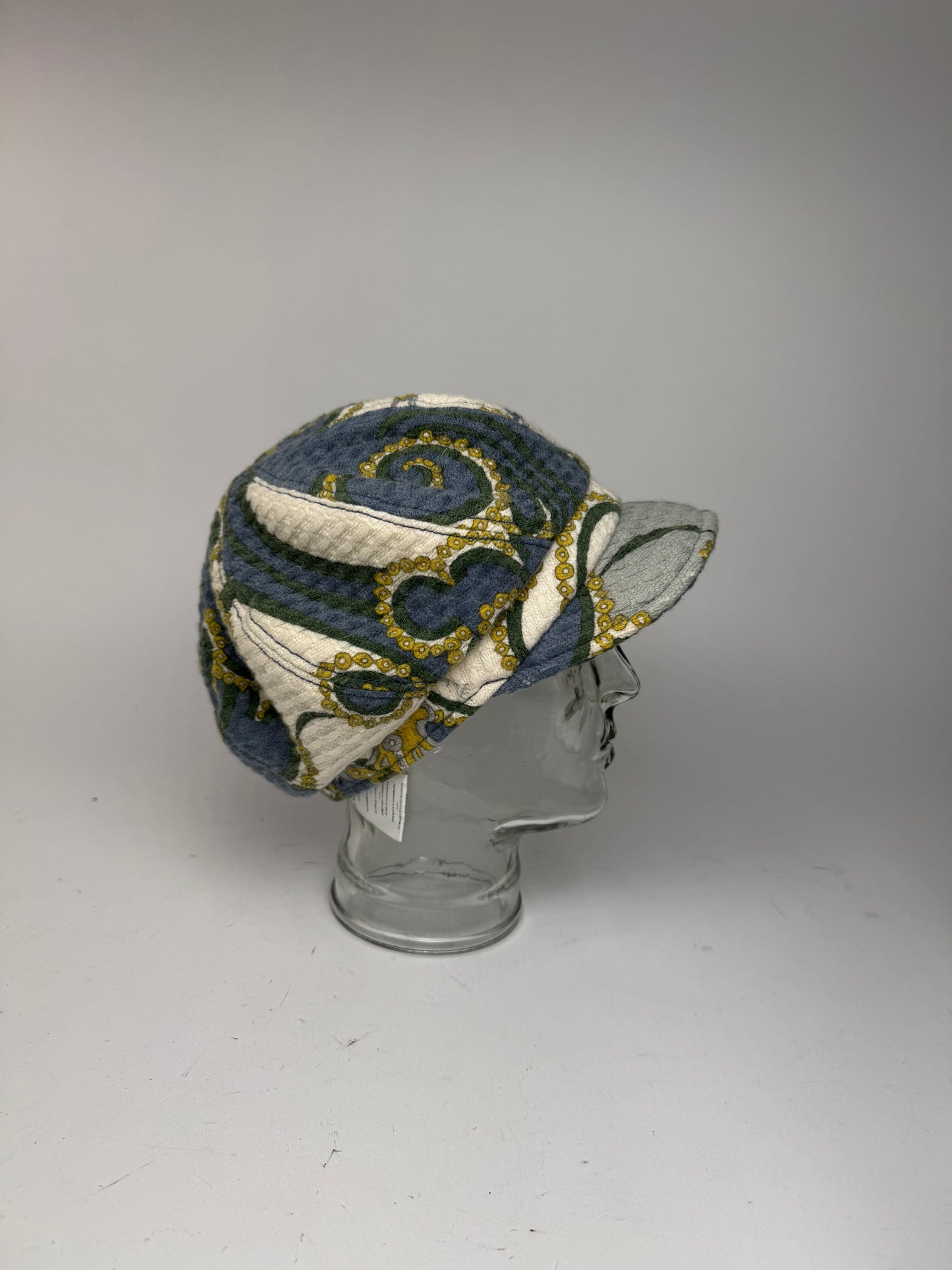 Vintage Emilio pucci Wool hat Blue white yellow