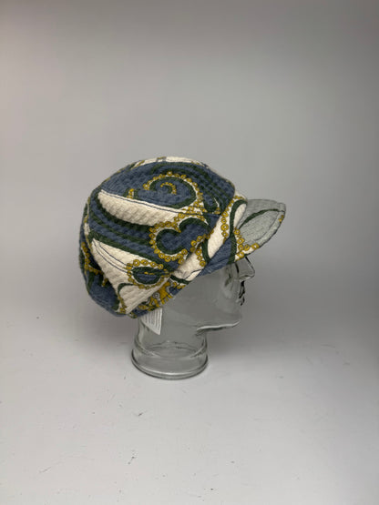 Vintage Emilio pucci Wool hat Blue white yellow