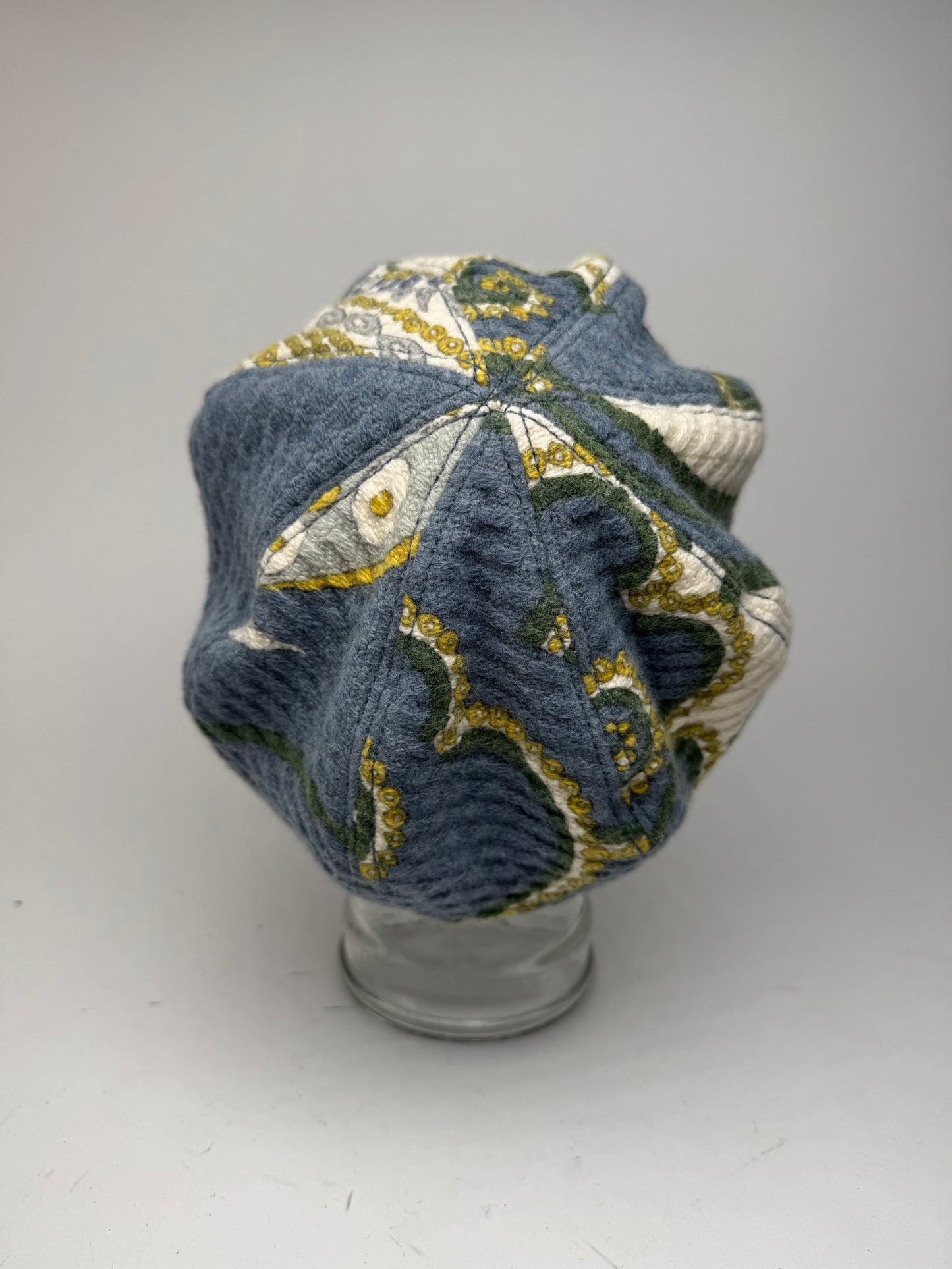 Vintage Emilio pucci Wool hat Blue white yellow