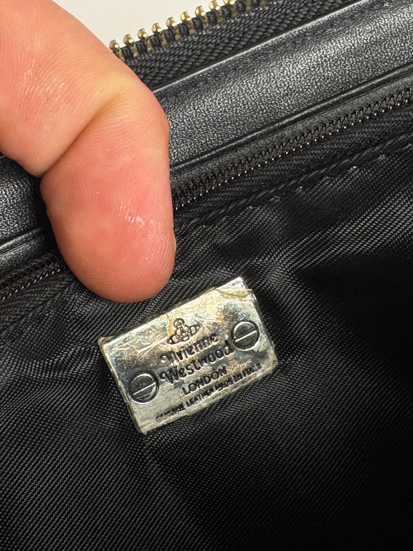 Vintage Vivienne Westwood Patent Leather monogram Wallet black