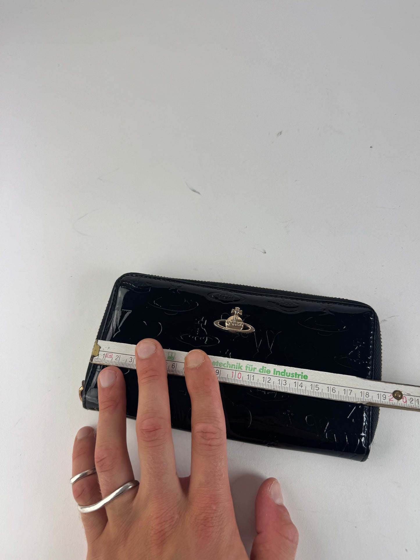 Vintage Vivienne Westwood Patent Leather monogram Wallet black