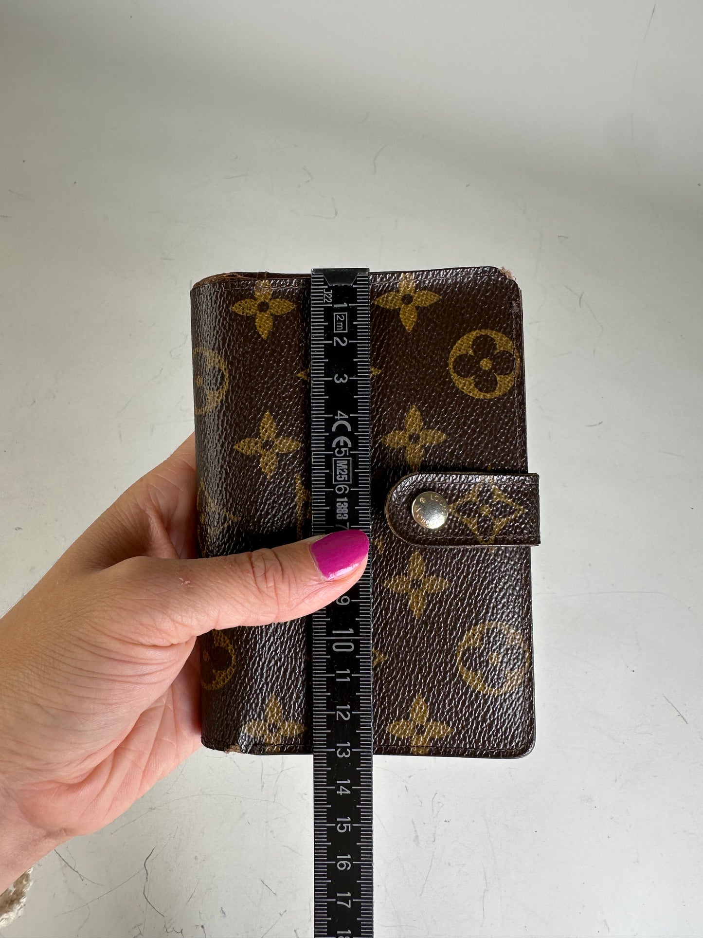 Vintage Louis Vuitton Monogram Canvas Wallet Brown Gold