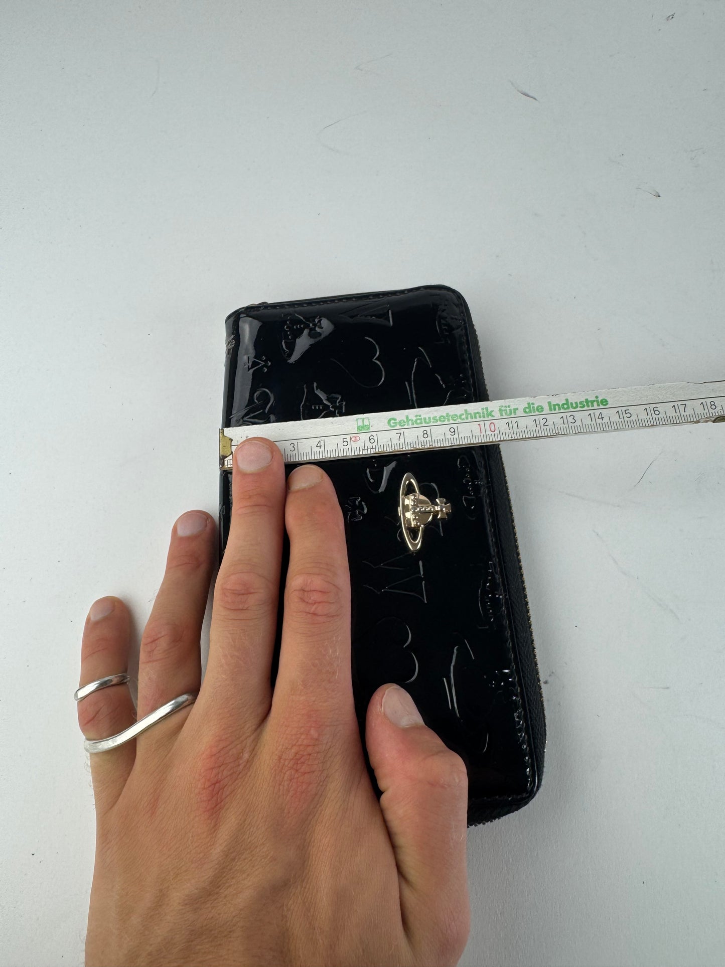 Vintage Vivienne Westwood Patent Leather monogram Wallet black