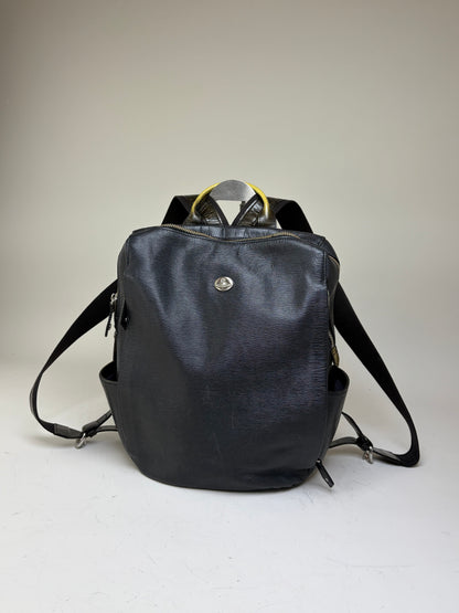 Vintage Vivienne Westwood Leather Backpack Black Silver