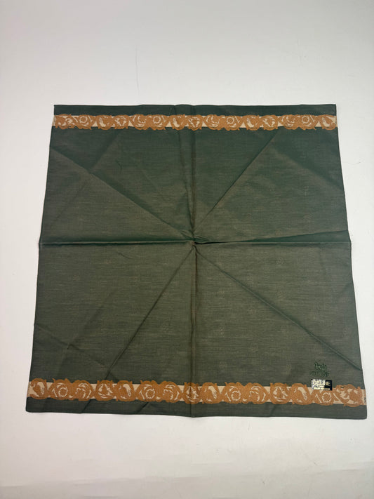 Vintage Celine Scarf Green Brown