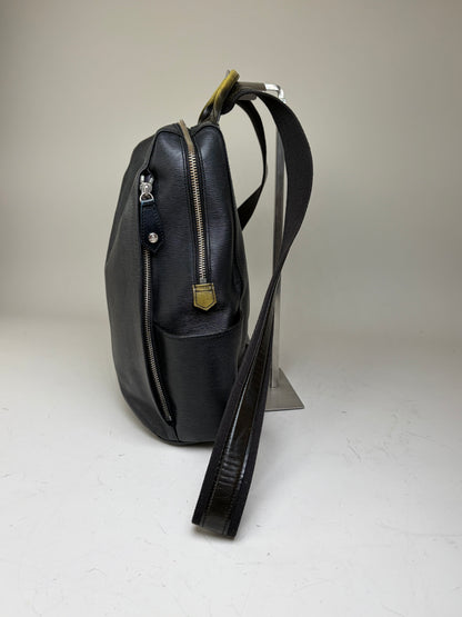 Vintage Vivienne Westwood Leather Backpack Black Silver