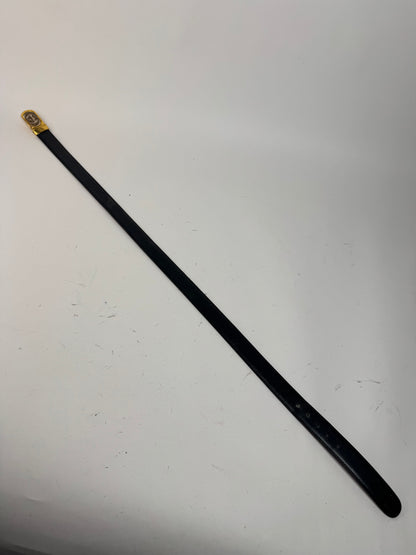 Vintage Gucci Leather Belt Burgundy Black