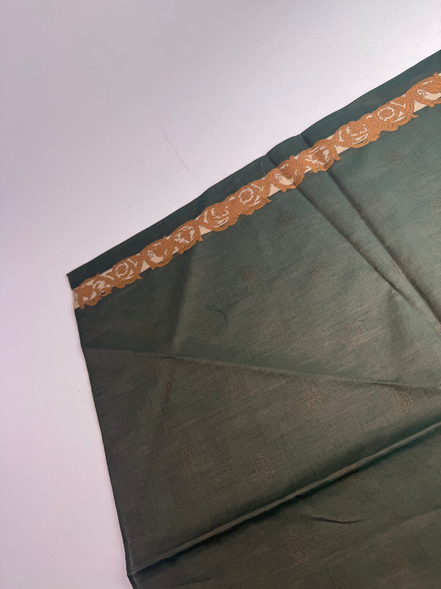 Vintage Celine Scarf Green Brown