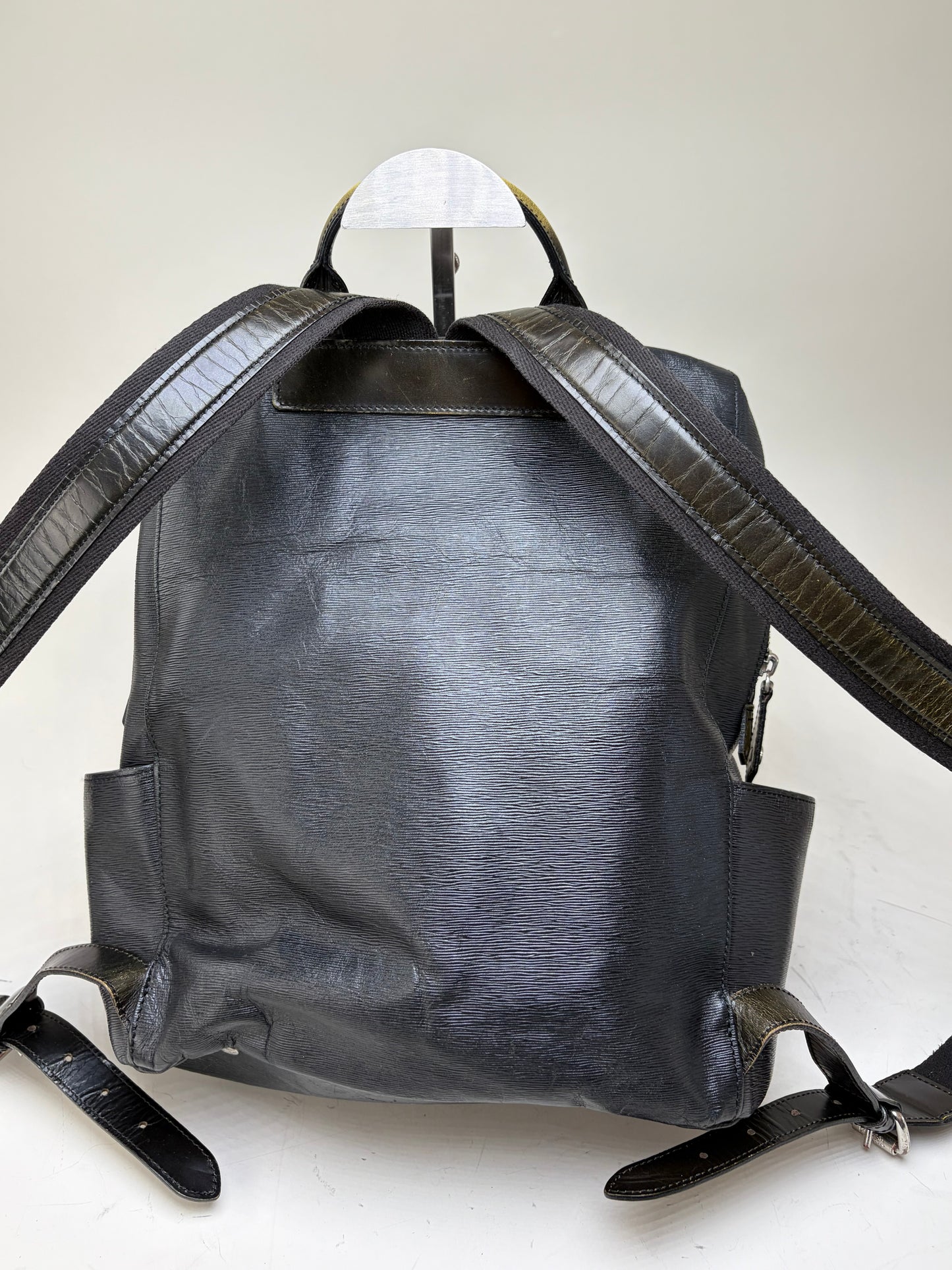 Vintage Vivienne Westwood Leather Backpack Black Silver