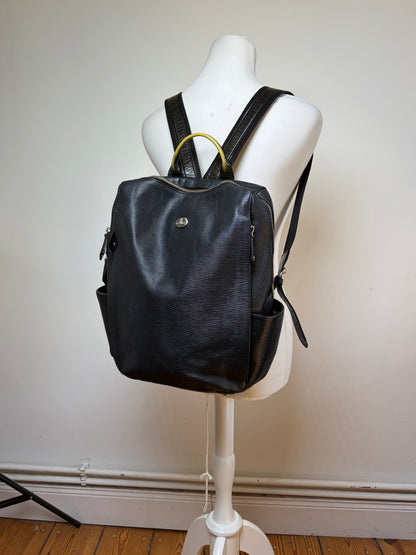 Vintage Vivienne Westwood Leather Backpack Black Silver