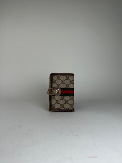 Vintage Gucci GG Monogram Canvas Wallet Brown
