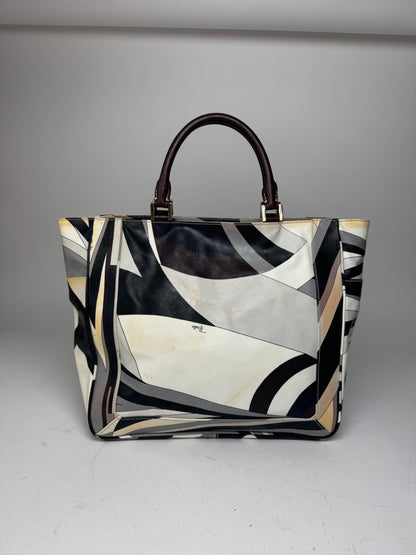 Vintage Emilio Pucci Abstract Bag grey Brown