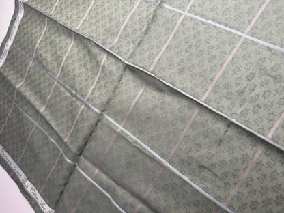 Vintage Celine Paris Scarf Green white