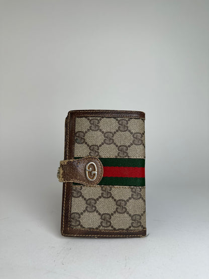 Vintage Gucci GG Monogram Canvas Wallet Brown