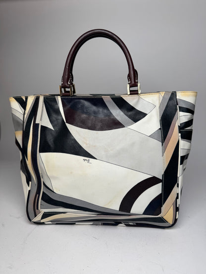 Vintage Emilio Pucci Abstract Bag grey Brown