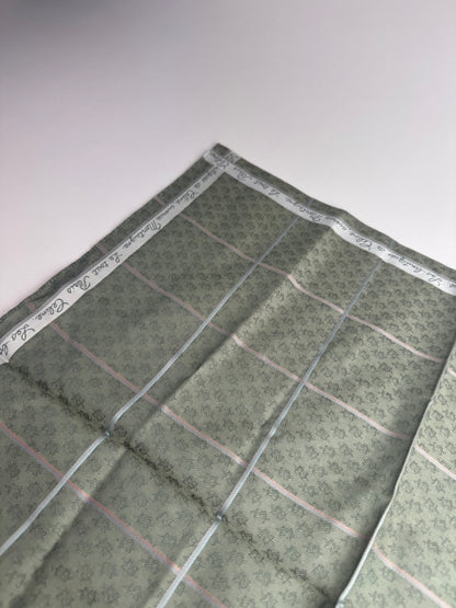 Vintage Celine Paris Scarf Green white