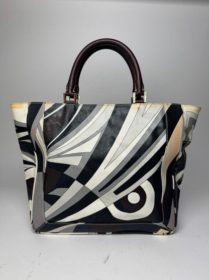 Vintage Emilio Pucci Abstract Bag grey Brown