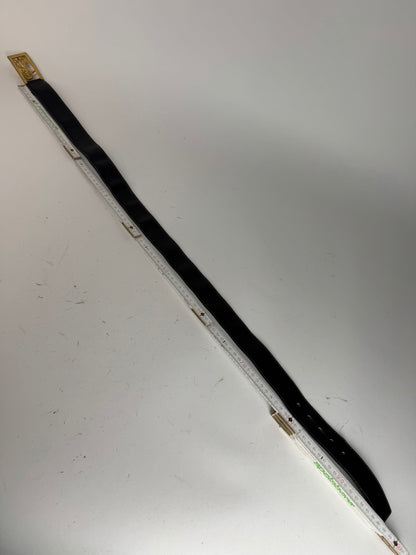 Vintage Celine Paris Leather Belt Black