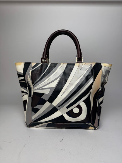 Vintage Emilio Pucci Abstract Bag grey Brown
