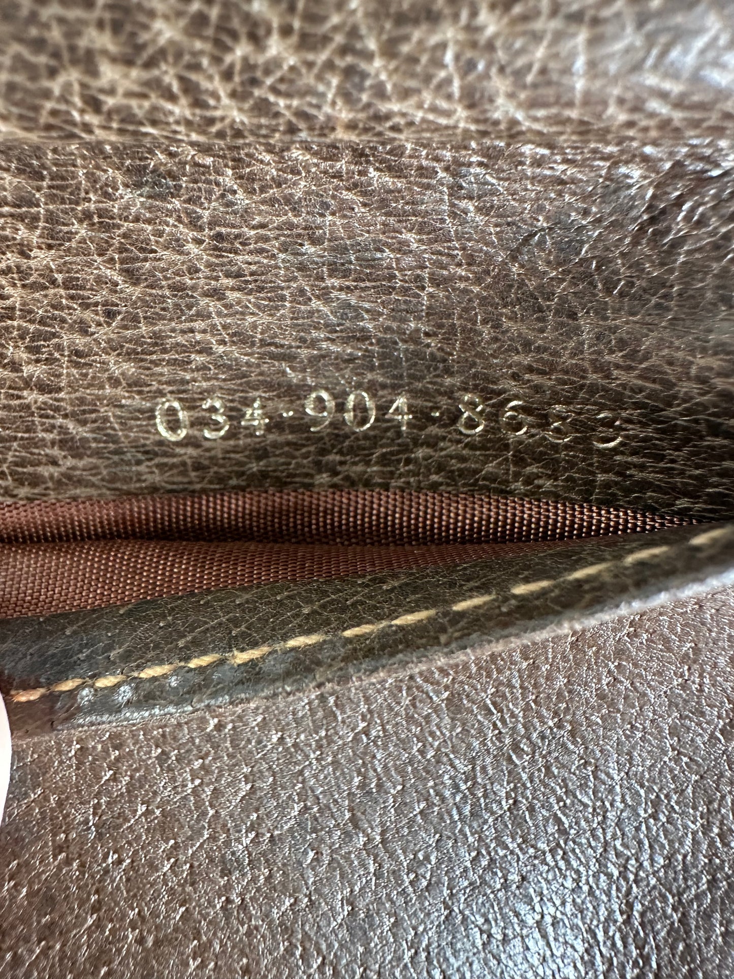 Vintage Gucci GG Monogram Canvas Wallet Brown