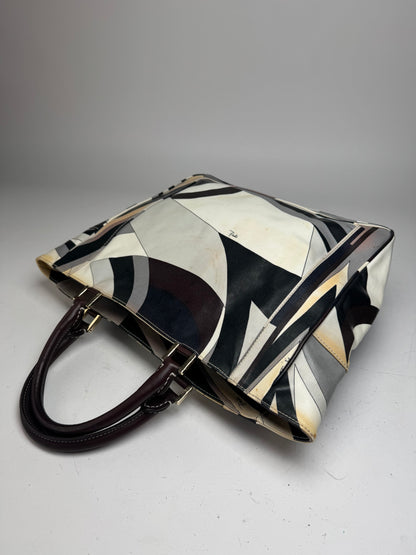 Vintage Emilio Pucci Abstract Bag grey Brown