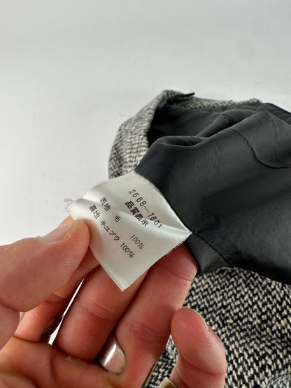 Vintage Balenciaga Wool Skirt Grey Black M