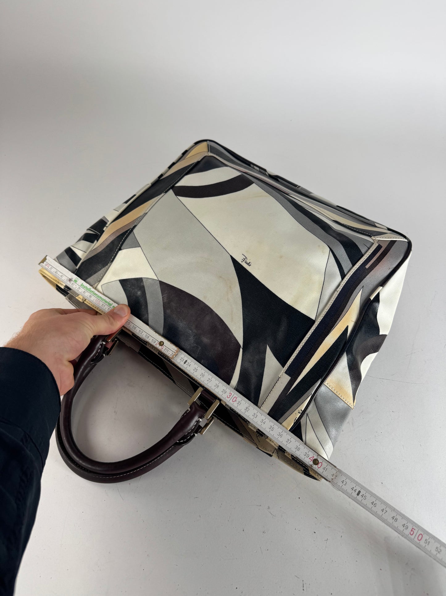 Vintage Emilio Pucci Abstract Bag grey Brown