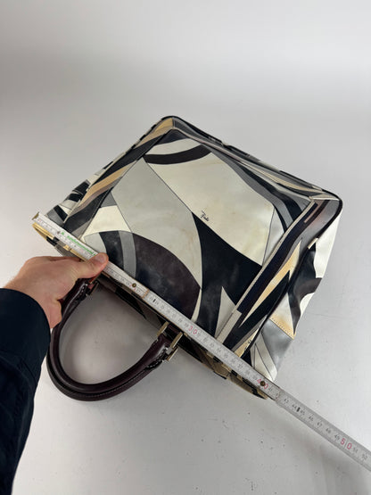 Vintage Emilio Pucci Abstract Bag grey Brown