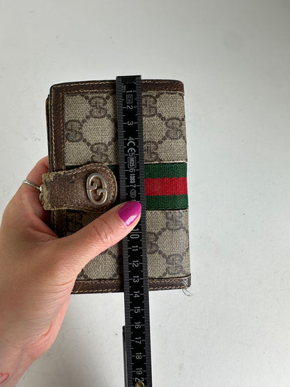 Vintage Gucci GG Monogram Canvas Wallet Brown