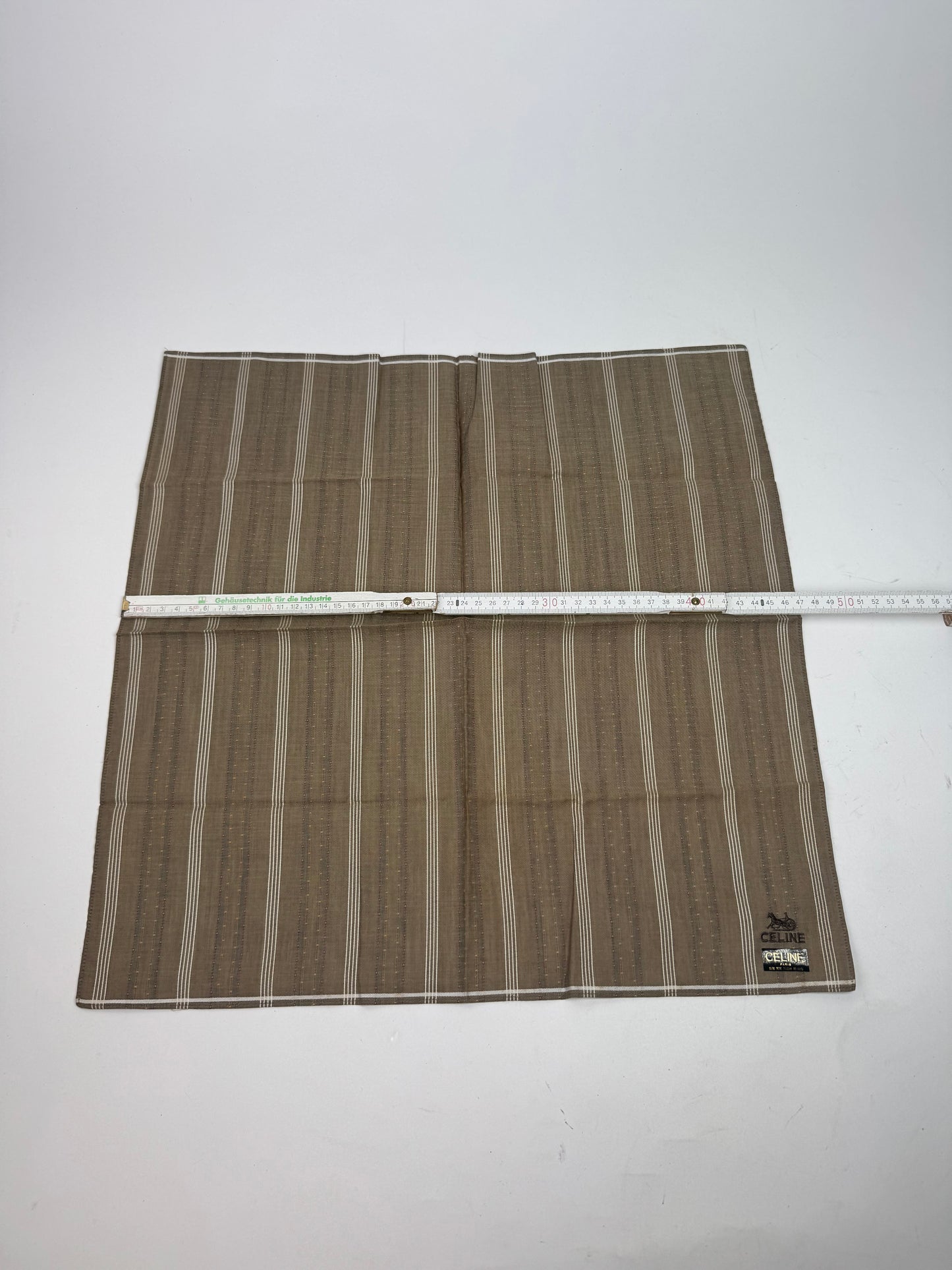Vintage Celine Scarf Brown Striped