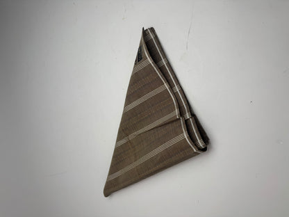 Vintage Celine Scarf Brown Striped