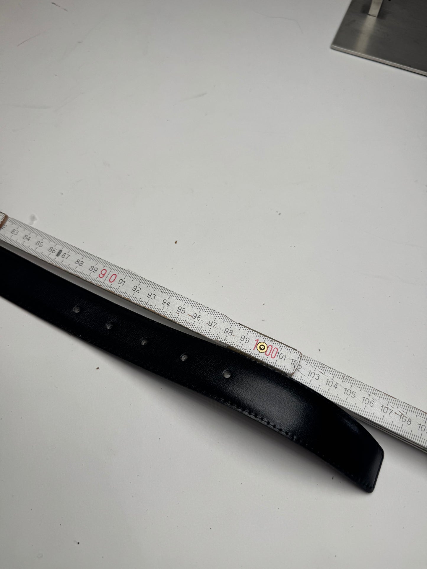 Vintage Yves Saint Laurent Leather Belt black New