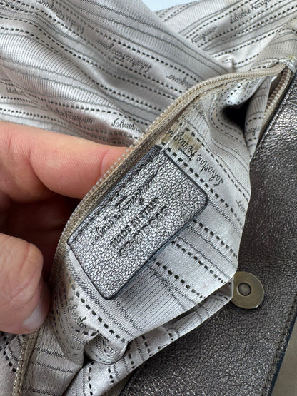 Vintage Salvatore Ferragamo Tote Bag Silver