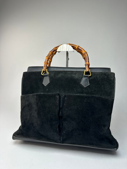 Vintage Gucci bamboo suede Bamboo
