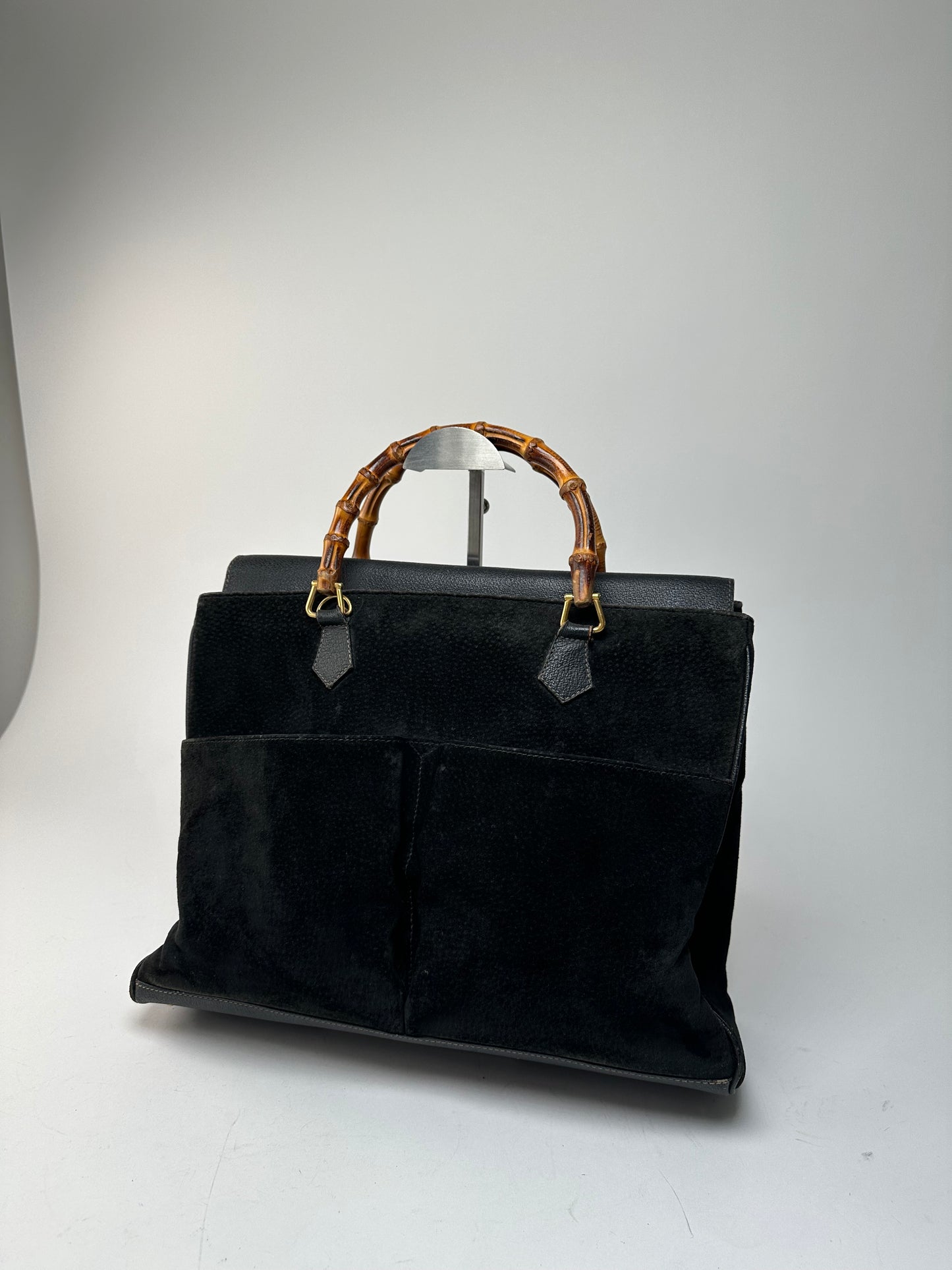 Vintage Gucci bamboo suede Bamboo