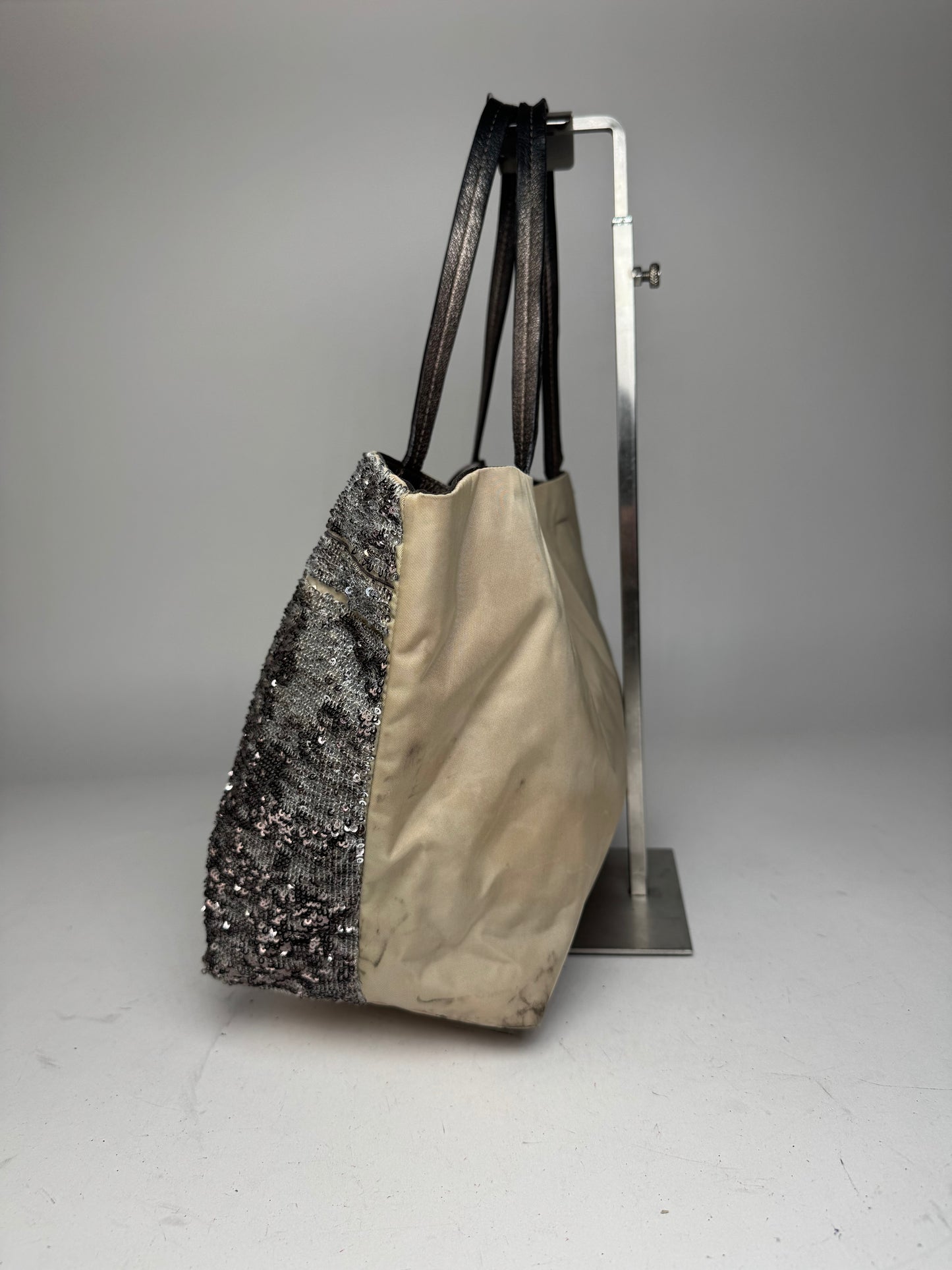 Vintage Salvatore Ferragamo Tote Bag Silver