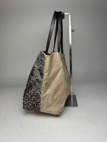 Vintage Salvatore Ferragamo Tote Bag Silver